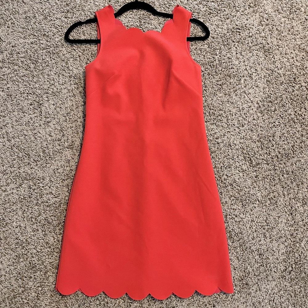 NWOT J crew scalloped coral work career casual dress